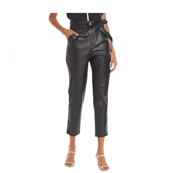 Lucy Paris Pants - Lucy Paris High-Waisted Tie Belt Pants